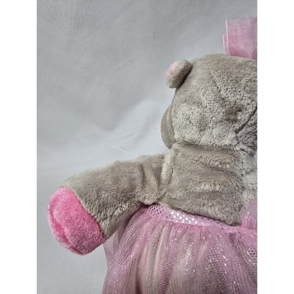 Douglas cuddle toys plush Lulu Gray Hippo ballerina 9" Plush- FACTORY ERROR ARM - Picture 11 of 15
